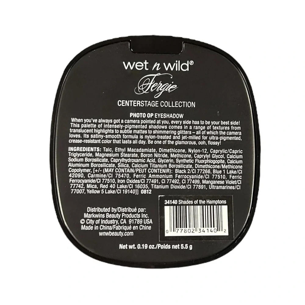 Wet n Wild Shades of The Hamptons Photo Op Eyeshadow Fergie Collection NWT
